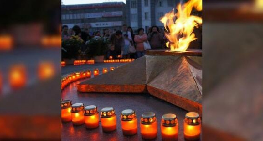 Всероссийская «Свеча памяти» в Новороссийске: ели военную кашу и зажигали свечи