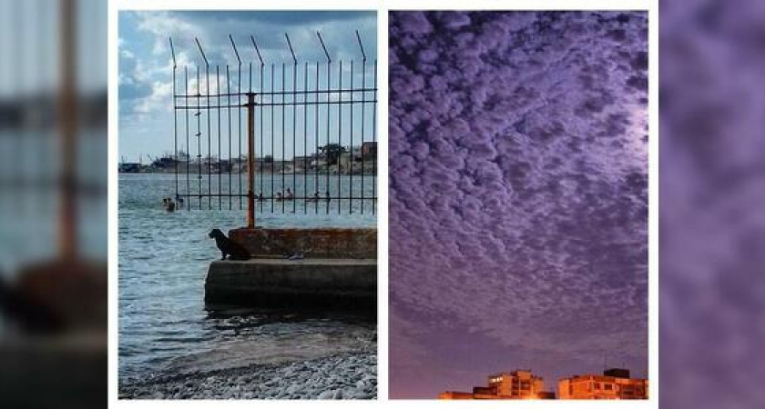 Нереальное небо с крыши и бегом на море - что постили новороссийцы в соцсетях