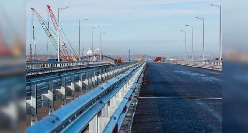 Заказчик принял у строителей автомобильную часть Крымского моста: участок дороги Новороссийск — Керчь готов