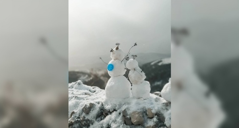 Снеговики, санки и зимние пейзажи. Как новороссийцы встретили первый снег