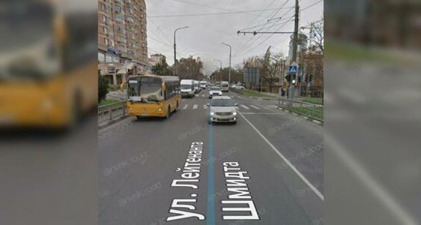 В Новороссийске изменили схему движения на улице Лейтенанта Шмидта для автотранспорта