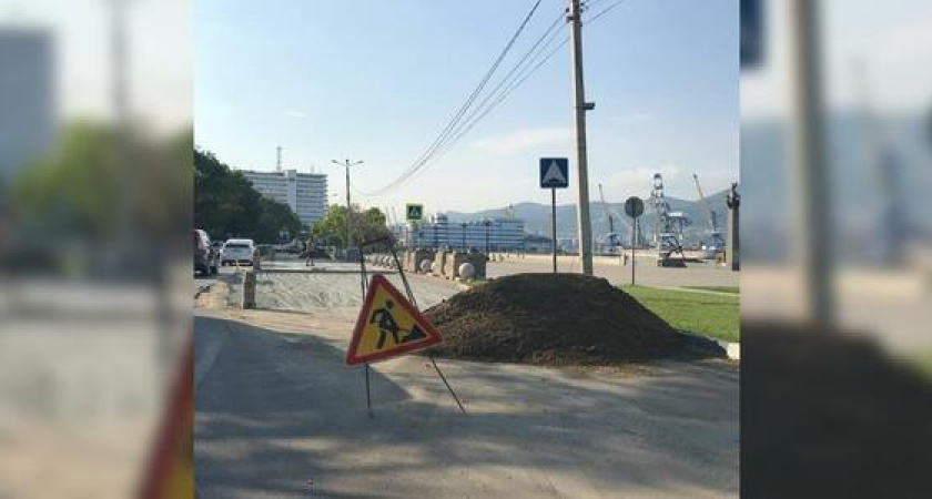 Автолюбители Новороссийска жалуются, что из-за затянувшегося ремонта «зебры» на Мира образуются заторы