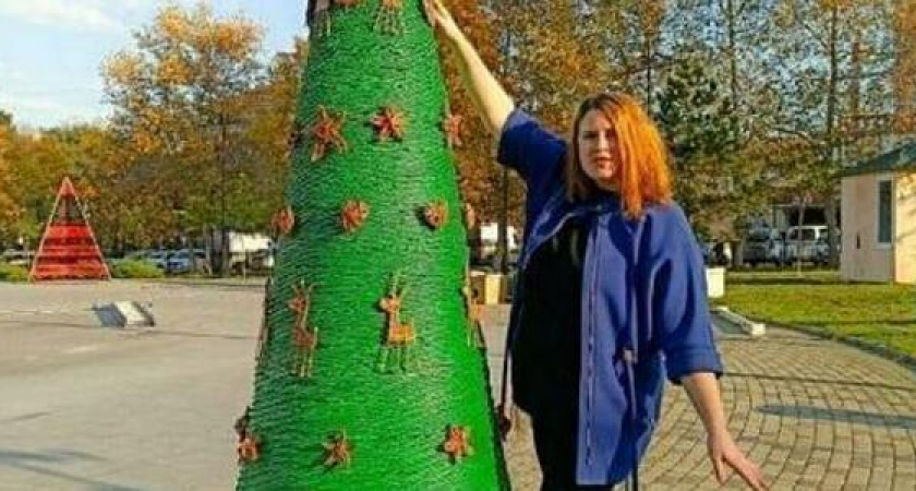 Авторы одной из арт-елок, установленных в Новороссийске, подали заявку в Книгу рекордов России