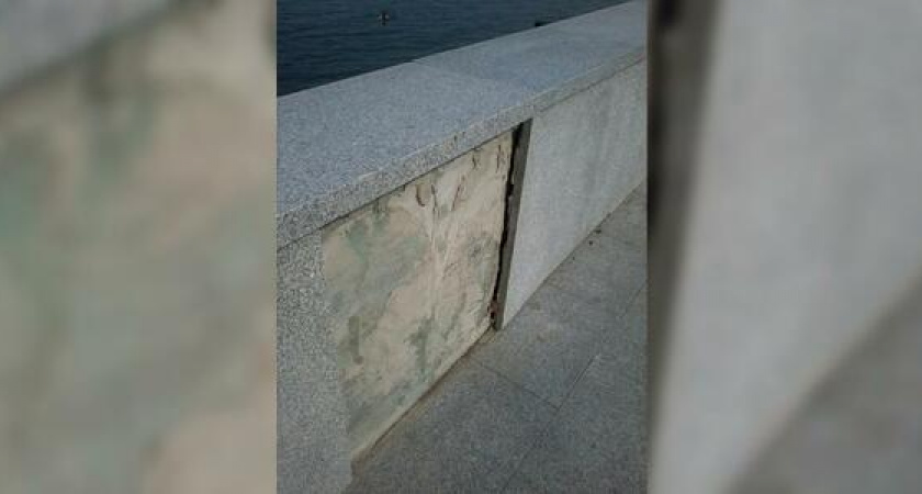 «Плитка отваливается прямо на глазах»: новороссийцы возмущены качеством работ на второй очереди Набережной