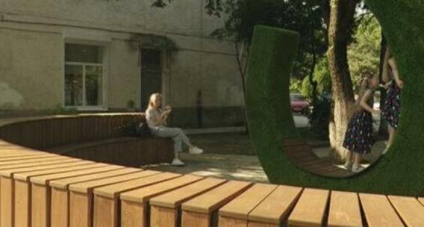 В Новороссийске появился новый сквер «Подкова»