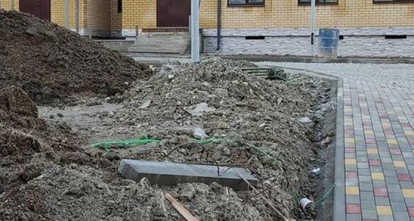 Бетонные джунгли: на территории детского сада рядом с Пионерской рощей в Новороссийске срубили почти все деревья