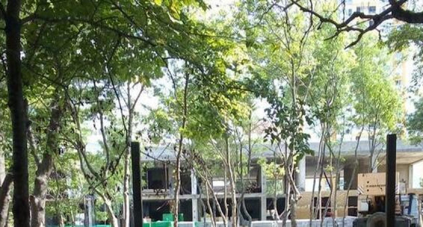 «Садик строят на болоте!»: после каждого дождя ручей Пионерской рощи Новороссийска несет бурные потоки воды на стройплощадку детского сада