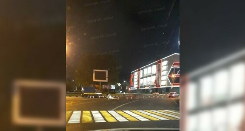 В Новороссийске появилась первая вафельная разметка