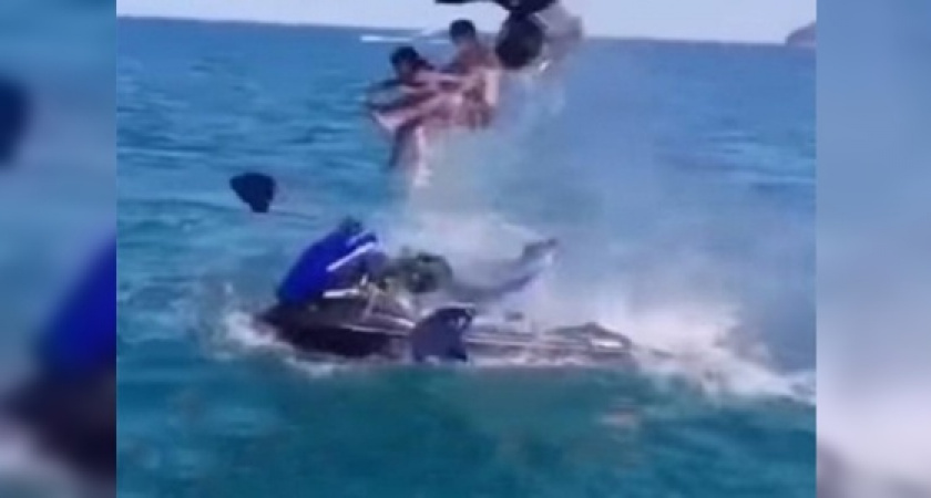 В Сети опубликовали видео взрыва гидроцикла, на котором находились мужчина и мальчик: пользователи сообщают, что ЧП произошло недалеко от Новороссийска