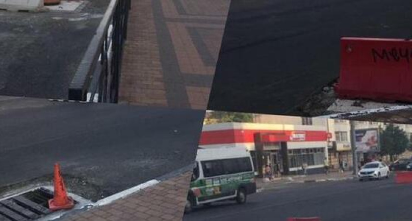 "Три недели на дороге стоят открытые колодцы!":  новороссийцы о ремонте дороги