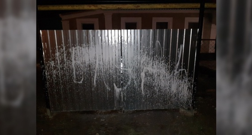 Жителю Новороссийска неизвестные облили краской ворота и автомобиль