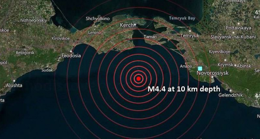 Третье за два дня: землетрясение произошло в Чёрном море