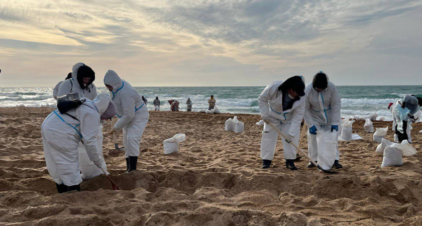 В Анапе установят памятник волонтерам, убирающим мазут на пляжах 