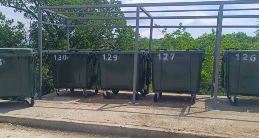 В Новороссийске и пригороде установили 138 новых мусорных баков