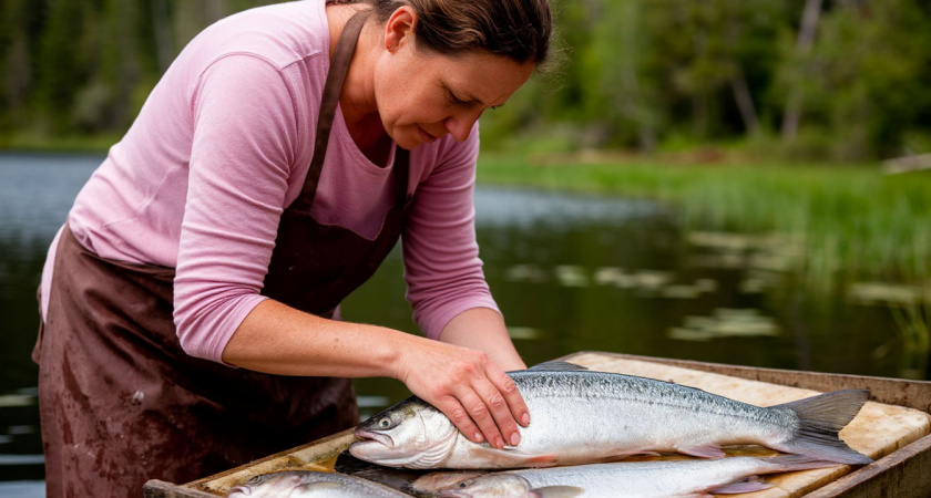 Три лайфхака очень быстро и аккуратно почистить рыбу без ножа и других приспособлений - все гениальное просто