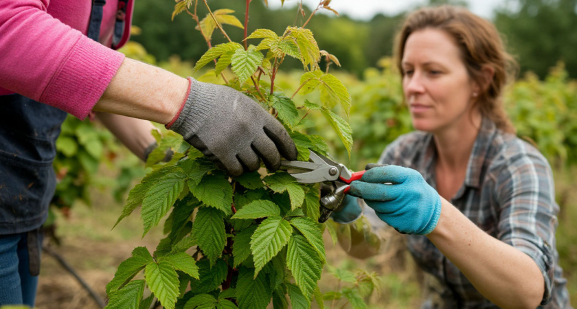 Обрезка малины осенью: рабочий метод двойного урожая следующим летом