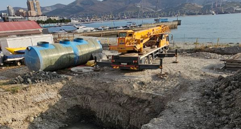 Море станет чище? В Новороссийске обустраивают ливнеотведение и локальные очистные сооружения на территории яхт-клуба