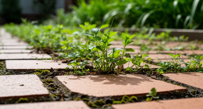 В США и в помине нет сорняков из-под плитки - пресекают рост на корню: а мы боремся и страдаем