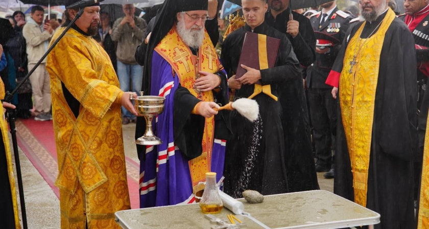 В хуторе Семигорском под Новороссийском заложили камень в основание нового храма