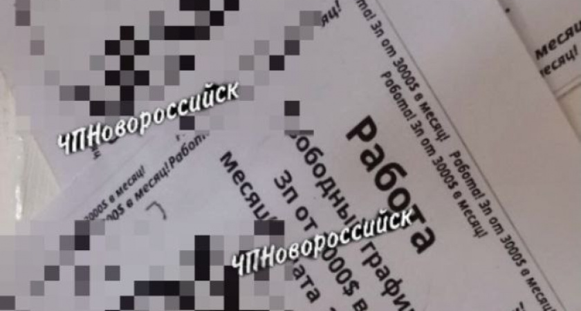 «Работа, зарплата 30 тысяч долларов!»: на голову новороссийцев посыпались листовки, пропагандирующие наркотики