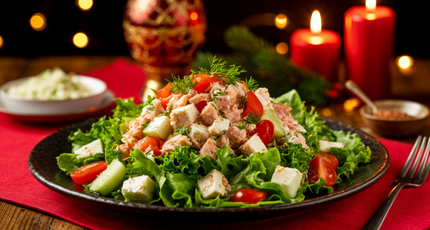 Салат «Пегас» принесет счастье и деньги в год Огненной Лошади – обязательно поставьте на новогодний стол