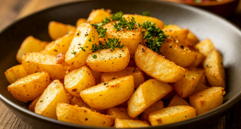 Три ложки муки - и картошка хрустит, как в дорогом ресторане: без масла, без жира