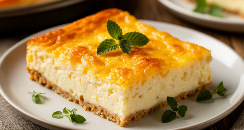 Воздушная творожная запеканка без муки – идеальный завтрак для всей семьи готовится всего за 30 минут  