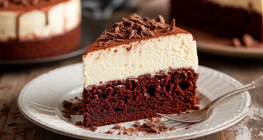 Шоколадный «Спартак» с вкусным и нежным крем-чизом – на праздничном столе его сметают быстрее любого торта
