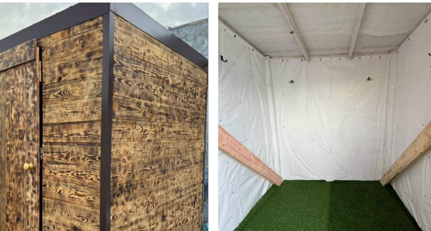 В Новороссийске на пляже «Матрос» построили теплую раздевалку для «моржей»