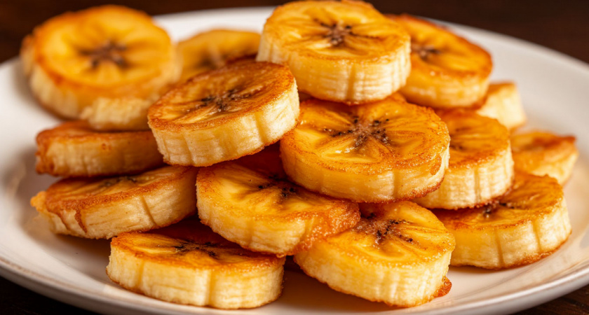 Вместо надоевших оладий - жарим гору вкуснятины к чаю из банана: пышные круглешки с нежной начинкой