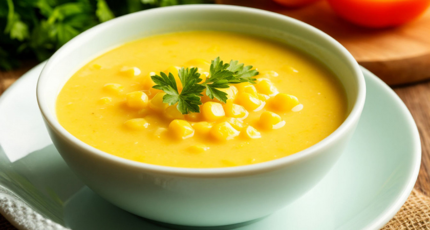 Кукурузный крем-суп — нежное, вкусное и очень легкое блюдо за 5 минут: поможет забыть о последствиях застолья  