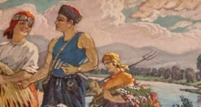 В подвале старого дома в Новороссийске нашли картины известного художника-соцреалиста