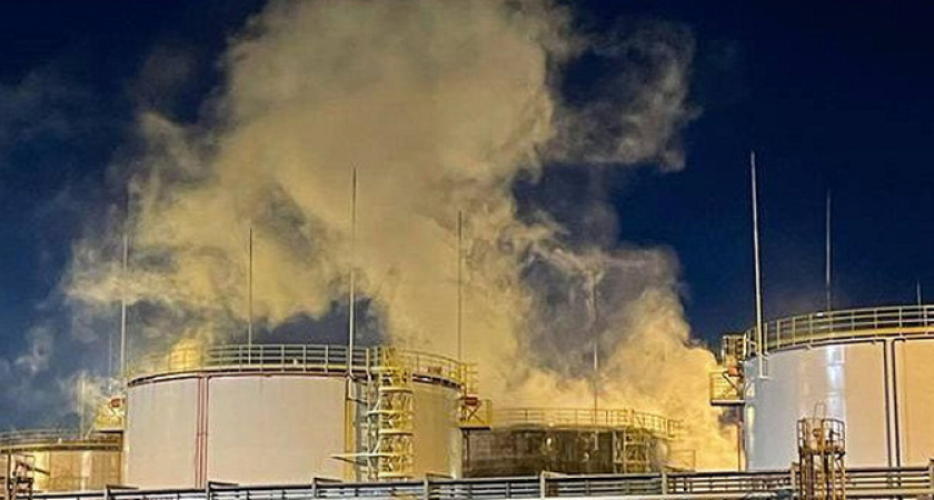 Беспилотник атаковал Ильский нефтеперерабатывающий завод в Северском районе Краснодарского края