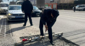 ГИБДД Новороссийска померили ямы в центре города