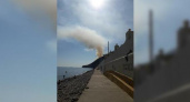 Жители Новороссийска стали свидетелями пожара в пригороде