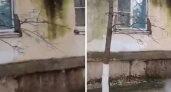 Дом-самовар: новороссийцы заметили на стене многоэтажки водопад из кипятка
