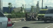 На Магистральной столкнулись легковушка и мотоциклист