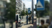 На улице Видова в Новороссийске убрали пешеходный переход на магазине «Сударушка»
