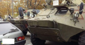 На дорогах Новороссийска замечены БТРы