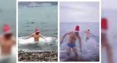 Новороссийцы искупались в море в канун Нового года