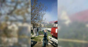 В Новороссийске в селе Владимировка снова случился пожар