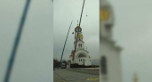 В Новороссийске на храм Святых Петра и Февронии установили накупольный крест