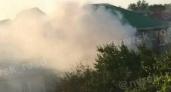 «Дыма было очень много!» Пожар в пригороде Новороссийска попал на видео