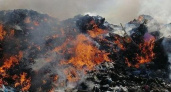 Под Новороссийском произошел пожар на мусорной свалке