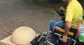 "Чья-то нелепая шутка!?": в Новороссийске бетонная полусфера перегородила путь инвалидам-колясочникам