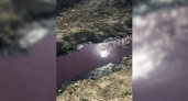 В Минприроды Кубани выяснили, почему в пригороде Новороссийска  река окрасилась в сиреневый цвет