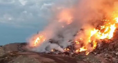 Причиной пожара на мусорном полигоне в Новороссийске стал поджог