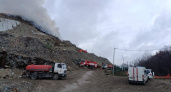 Мусорный полигон в Новороссийске продолжает дымить: площадь горения составляет 250 квадратных метров 