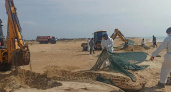Анапа готовится к сезону? На пляжах курорта разбирают защитные валы и убирают сети