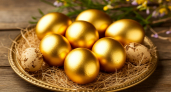 Золотые яйца на Пасху: секрет роскошного оттенка без дорогих красителей